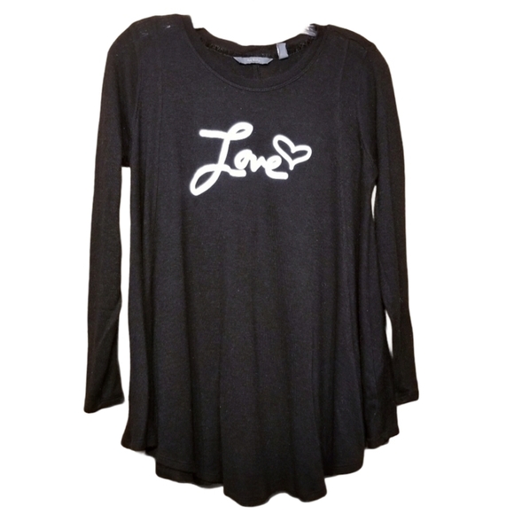 AnyBody | Women's Loungewear Hacci Message Swing Tee (Size XS) - Picture 1 of 8